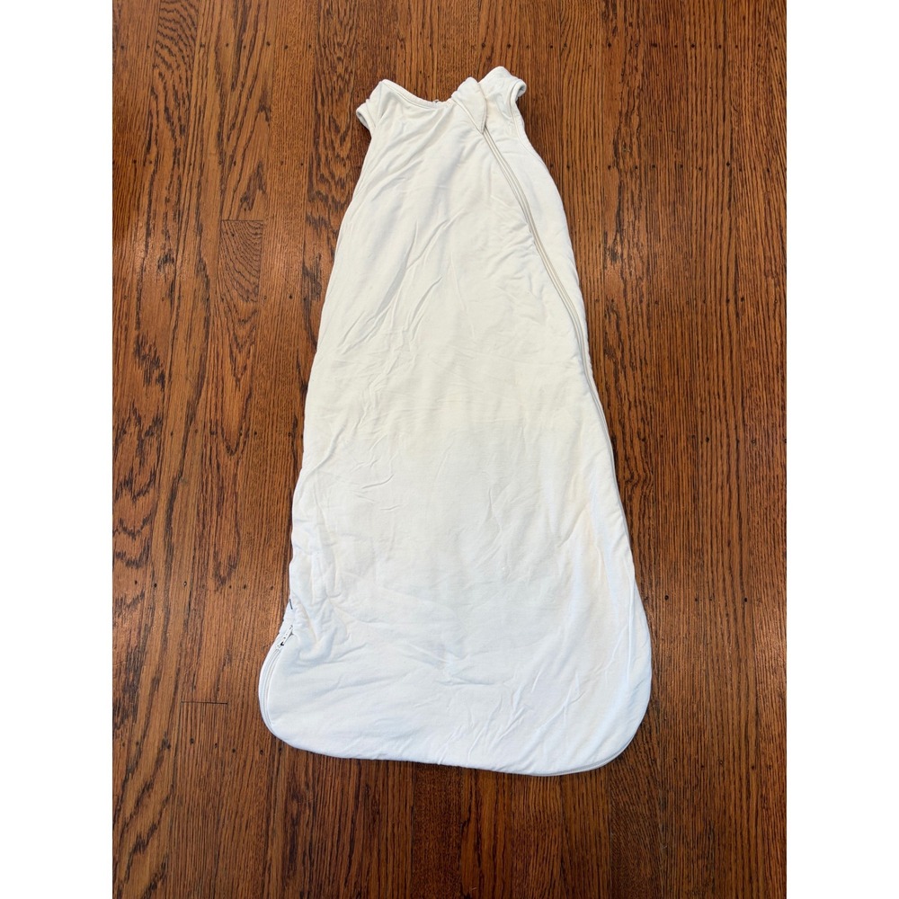 Kyte Baby Bamboo Sleep Bag 1.0 TOG Cream White 6-18 Months Wearable Blanket